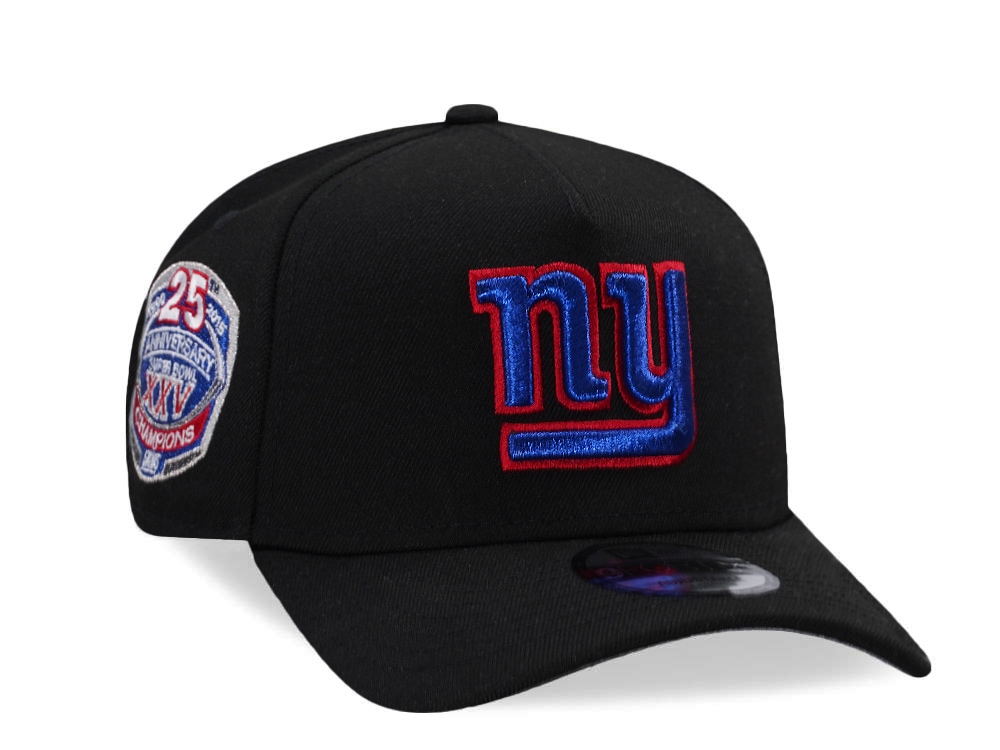 New Era New York Giants 25th Anniversary Black Prime Edition 9Forty A Frame Snapback Gorra