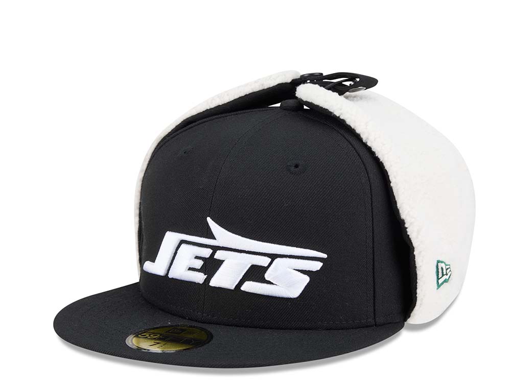 New Era New York Jets Classic Black 59Fifty Dogear Fitted Gorra