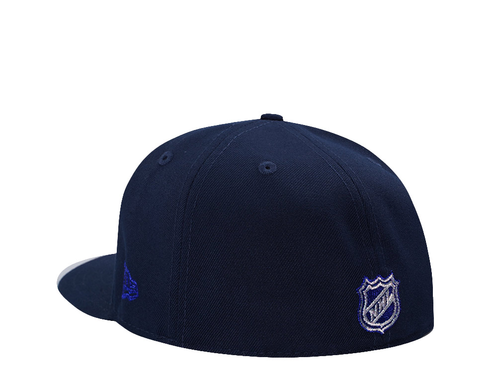 New Era Chicago Blackhawks 100th Anniversary Ocean Blue Prime Edition 59Fifty Fitted Gorra