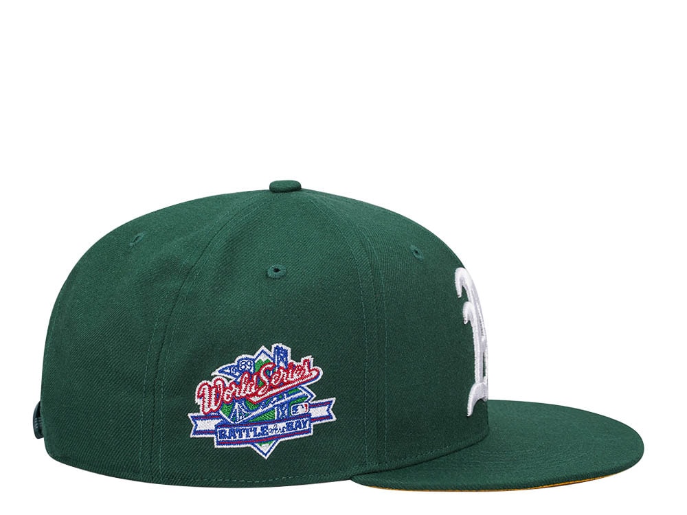 47Brand Oakland Athletics World Series 1989 Dark Green Sure Shot Under Captain Snapback Gorra