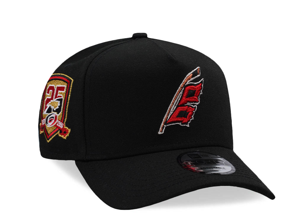 New Era Carolina Hurricanes 25th Anniversary Black Edition 9Forty A Frame Snapback Gorra
