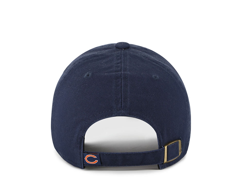 47Brand Chicago Bears Navy Classic Edition Clean Up Strapback Gorra