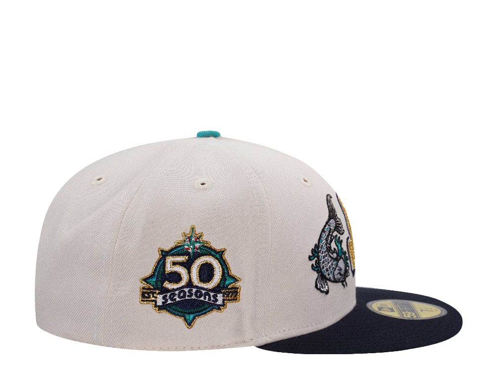 New Era Seattle Mariners 50th Anniversary Koi Chrome Two Tone Edition 59Fifty Fitted Gorra