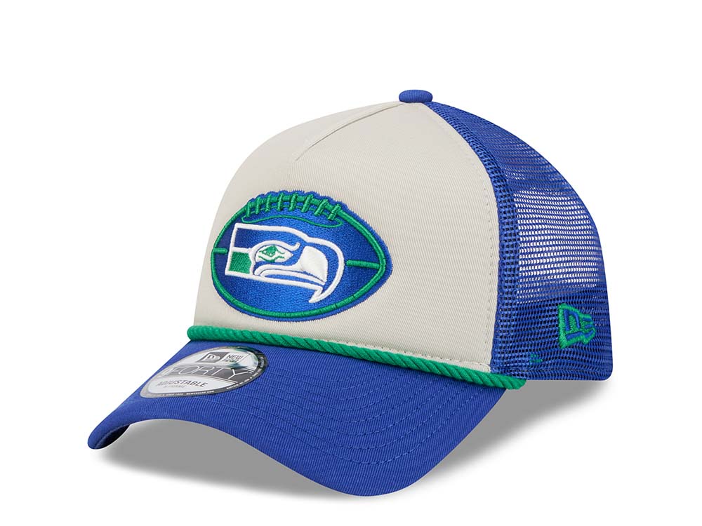 New Era Seattle Seahawks Sideline 2024 9Forty A Frame Trucker Snapback Gorra