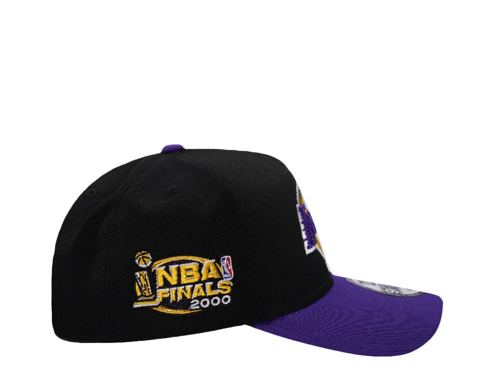 New Era Los Angeles Lakers NBA Finals 2000 Black Two Tone Edition 9Forty A Frame Snapback Gorra