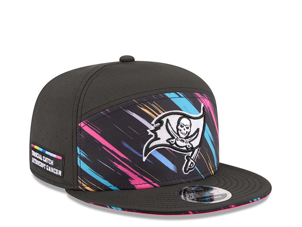 New Era Tampa Bay Buccaneers Crucial Catch 2026 Black Edition 9Fifty Split Panel Snapback Gorra