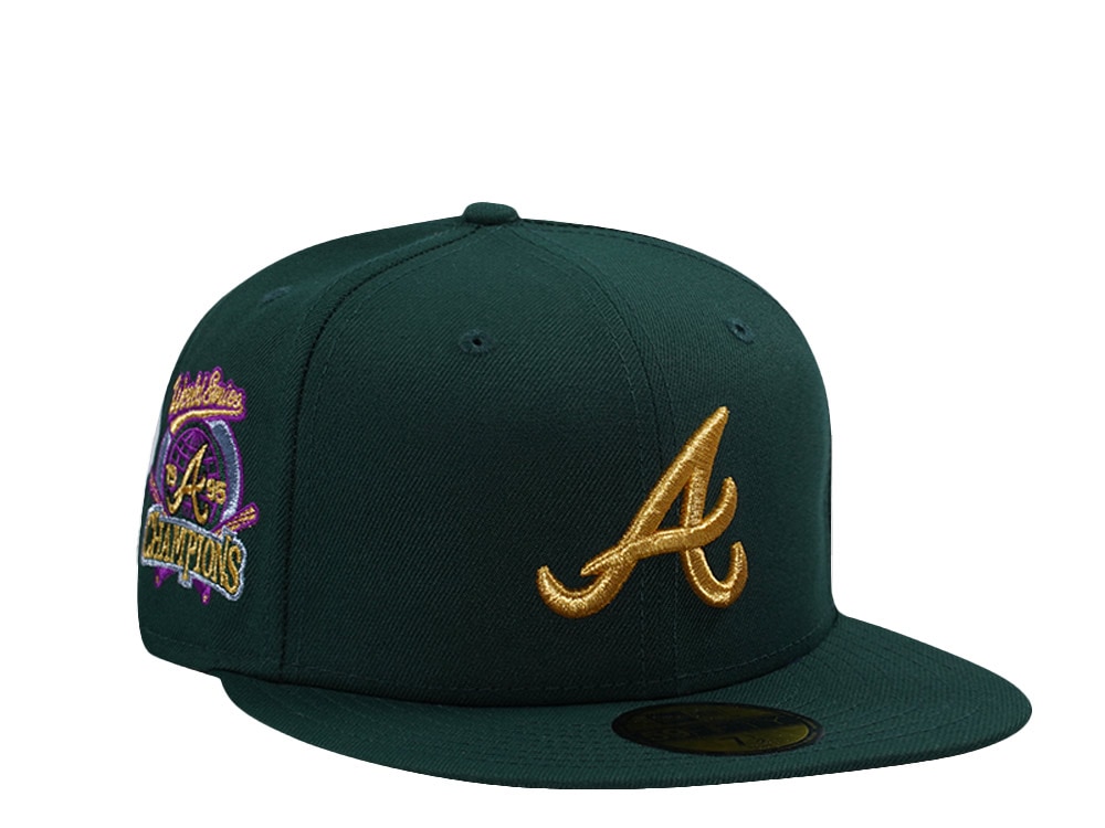 New Era Atlanta Braves World Series 1995 Dark Green Prime Edition 59Fifty Fitted Gorra