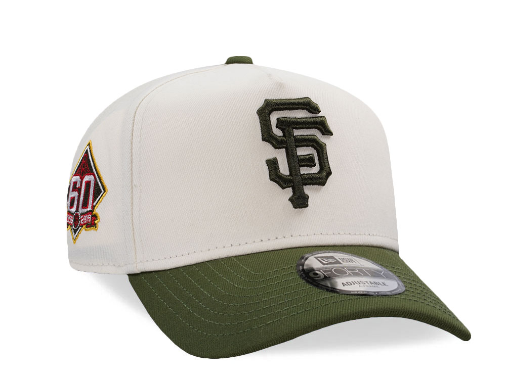 New Era San Francisco Giants 60th Anniversary Chrome Two Tone Edition 9Forty A Frame Snapback Gorra