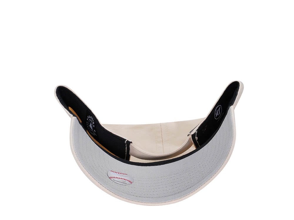 47Brand Los Angeles Dodgers Natural Base Runner Clean Up Strapback Gorra