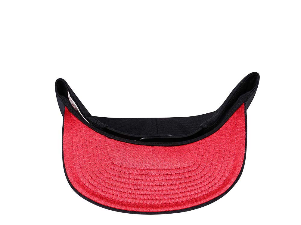 Mitchell & Ness Chicago Bulls Black Zig Zag Satin Undervisor Snapback Gorra