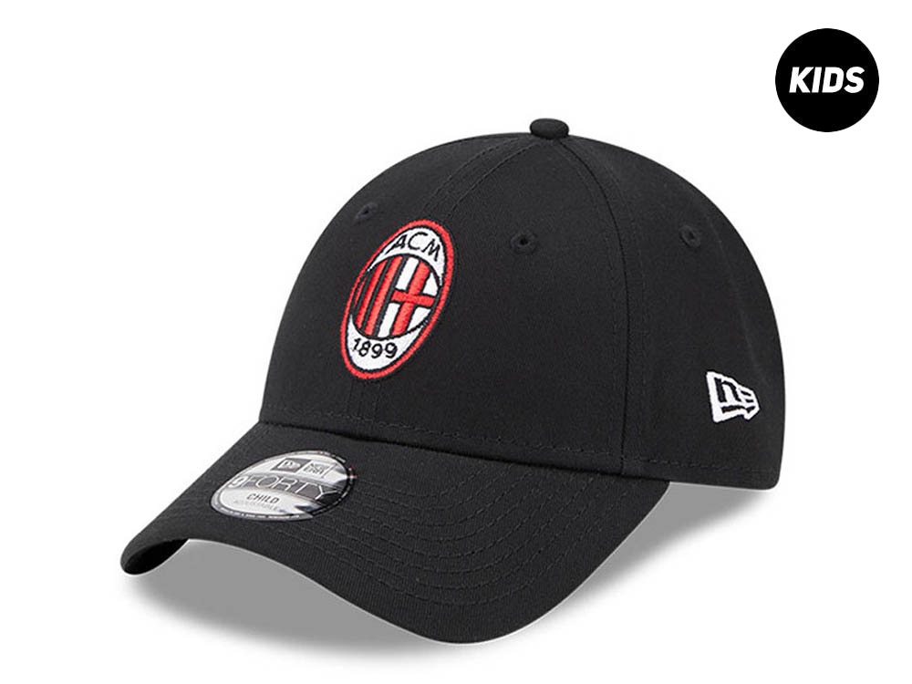 New Era AC Milan Black Kids 9Forty Strapback Gorra