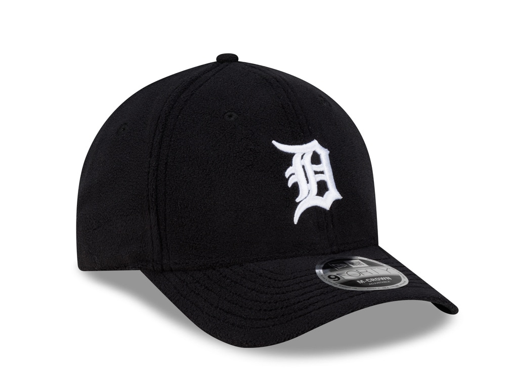 New Era Detroit Tigers Fleece Black Prime Edition 9Forty M Crown Snapback Gorra