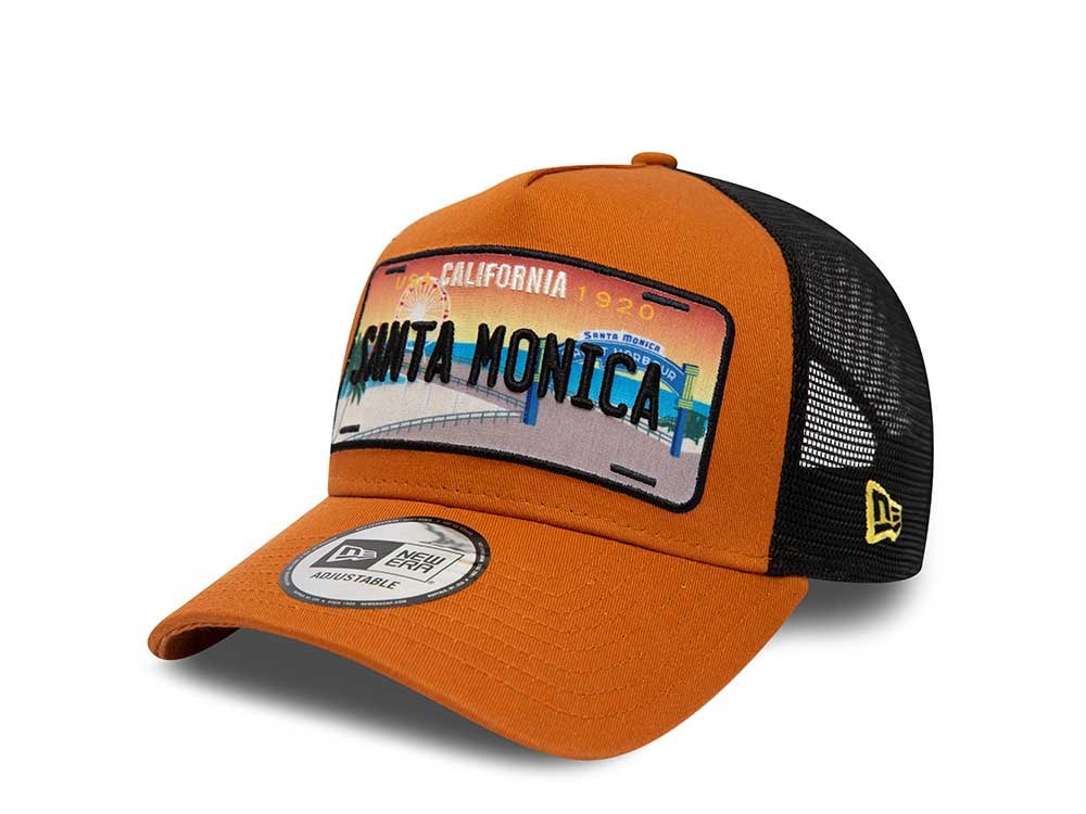 New Era Santa Monica License Plate A Frame Trucker Snapback Gorra