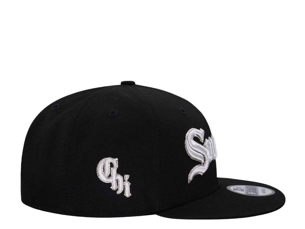New Era Chicago White Sox Black Metallic Edition 9Fifty Snapback Gorra