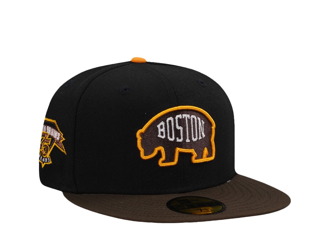 New Era Boston Bruins 75th Anniversary Walnut Two Tone Edition 59Fifty Fitted Gorra