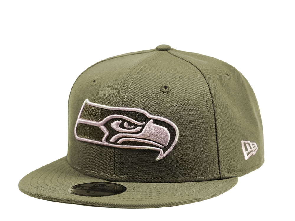 New Era Seattle Seahawks Army Green Edition 59Fifty Fitted Gorra