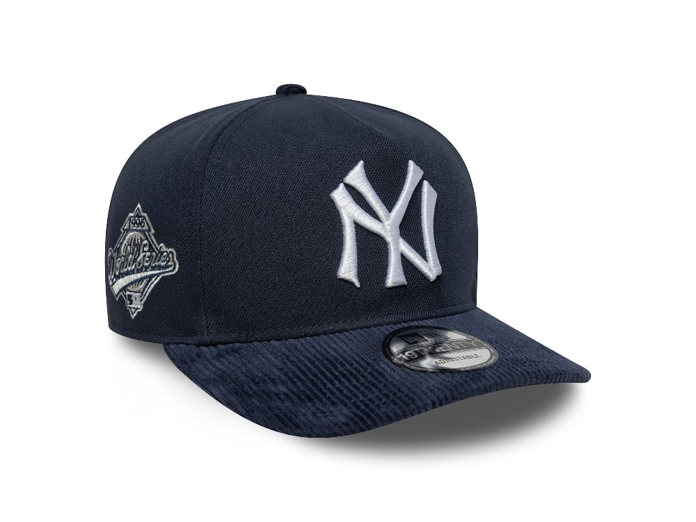 New Era New York Yankees Cooperstown Navy Cord Visor 19Twenty Snapback Gorra