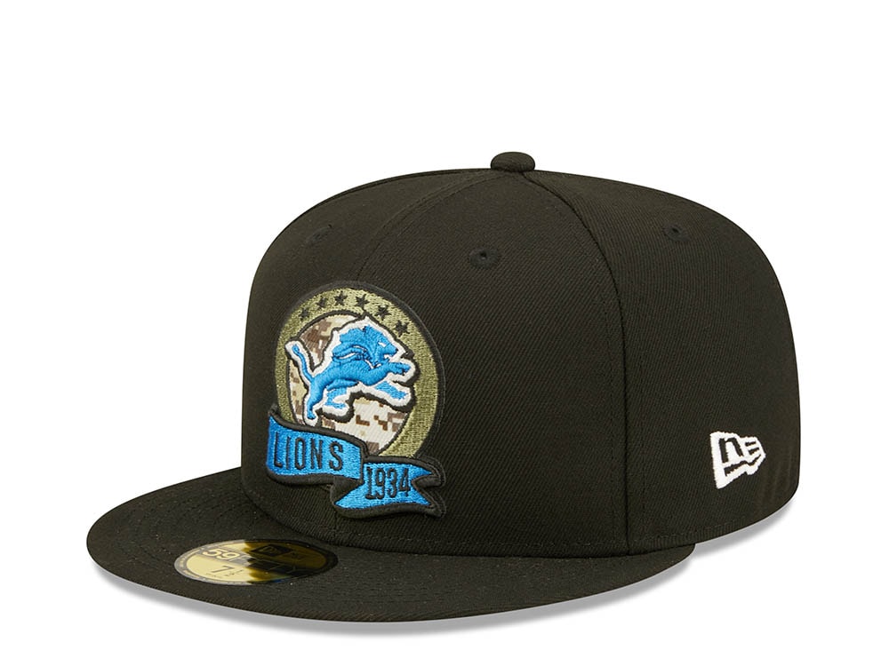 New Era Detroit Lions Salute to Service 2022 Fitted 59Fifty Gorra