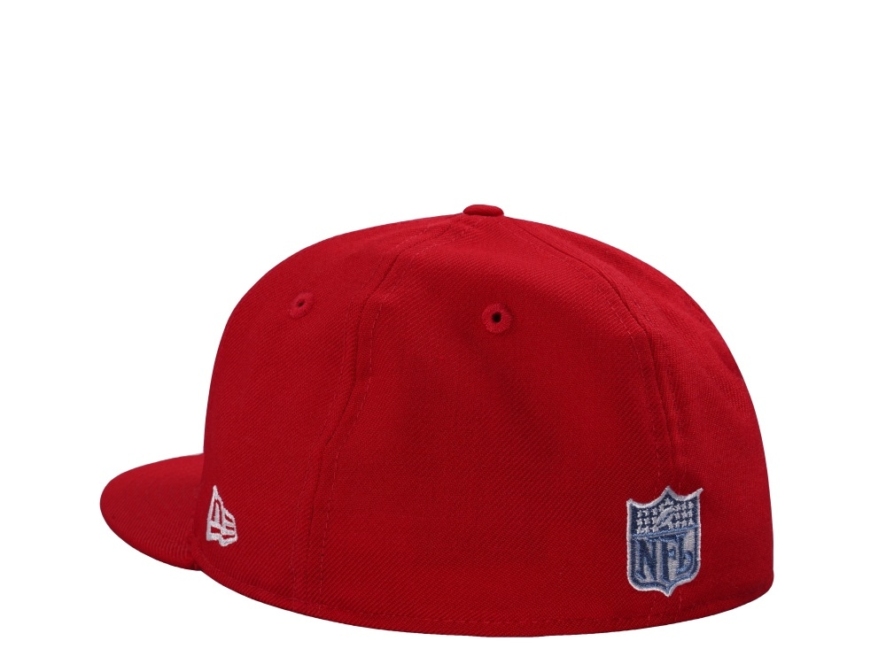 New Era New York Giants 75th Anniversary Wool Scarlet Throwback Edition 59Fifty Fitted Gorra