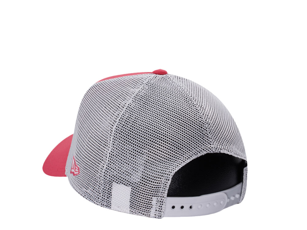 New Era Miami Heat Coral Pink Prime Edition 9Forty A Frame Trucker Snapback Gorra