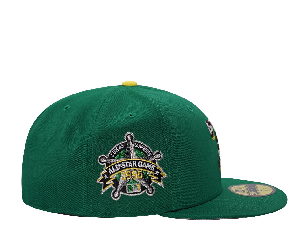 New Era Texas Rangers All Star Game 1995 Kelly Green Prime Edition 59Fifty Fitted Gorra