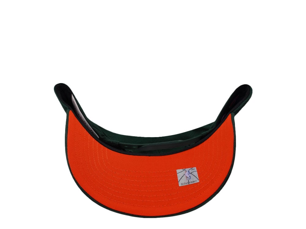 Mitchell & Ness Los Angeles Lakers 60th Anniversary Green Edition Pro Pinch Fit Snapback Gorra