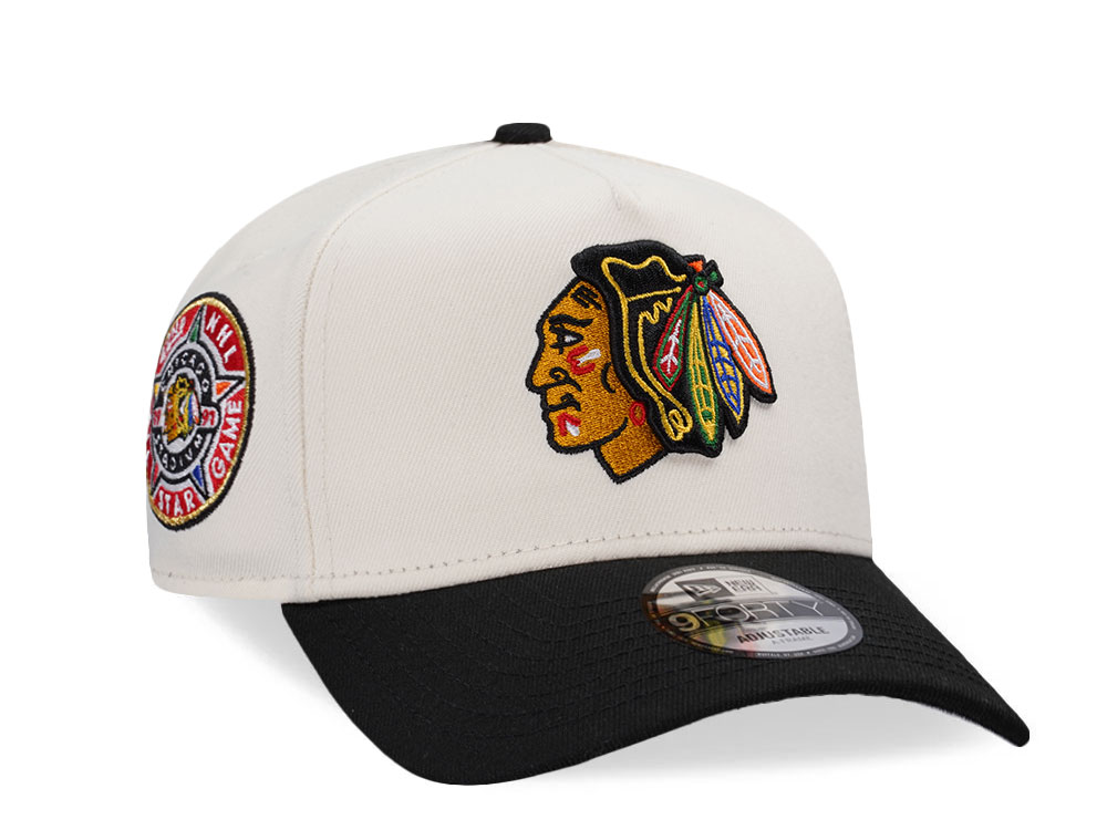 New Era Chicago Blackhawks All Star Game 1991 Chrome Two Tone Edition 9Forty A Frame Snapback Gorra