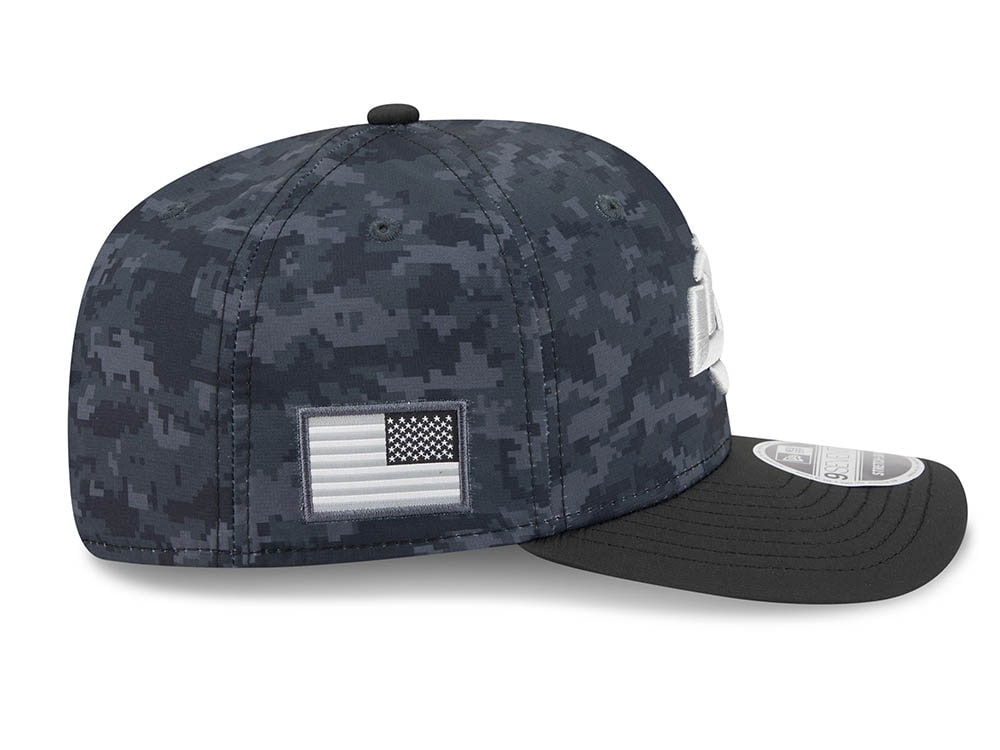 New Era Los Angeles Rams NFL Salute to Service 2026 Digi Camo Black 9Seventy Stretch Snapback Gorra