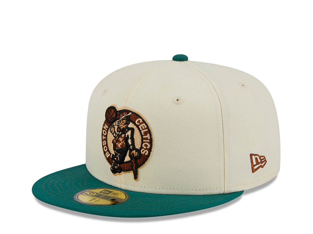 New Era Boston Celtics Stone Two Tone Camp Classic Edition 59Fifty Fitted Gorra
