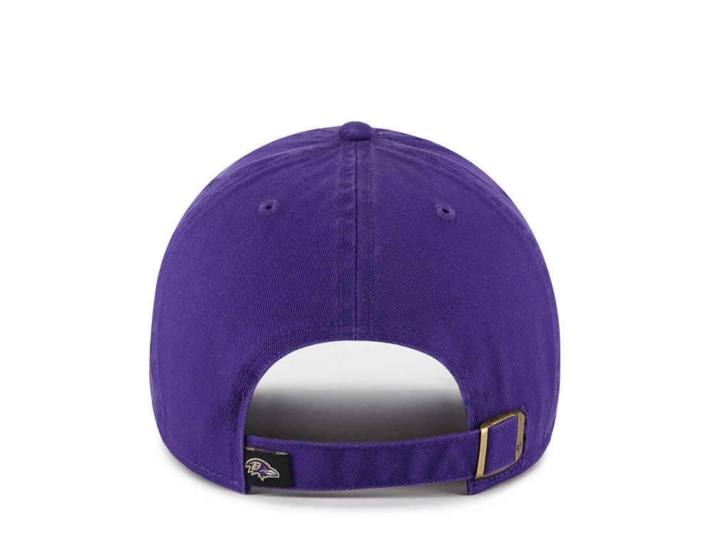 47Brand Baltimore Ravens Purple Classic Edition Clean Up Strapback Gorra