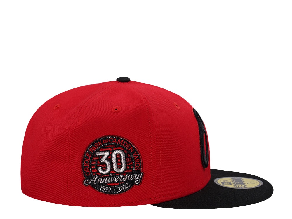 New Era Baltimore Orioles 30th Anniversary Red Two Tone Edition 59Fifty Fitted Gorra