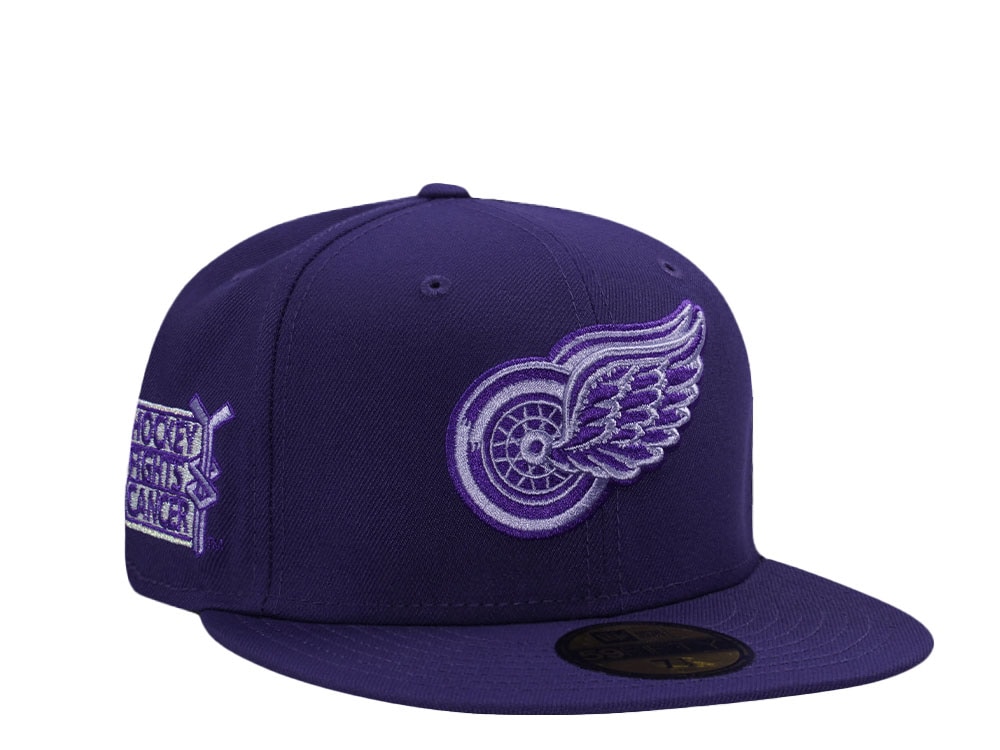 New Era Detroit Red Wings Hockey Fights Cancer Edition 59Fifty Fitted Gorra