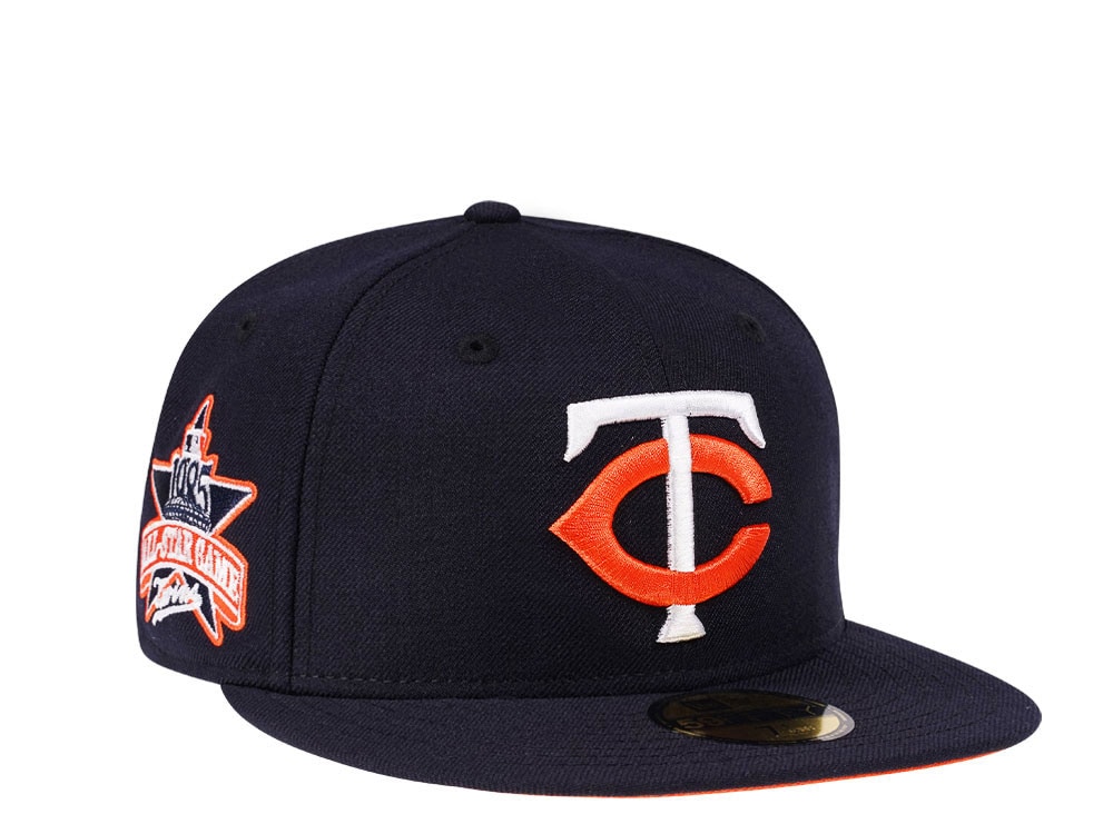 New Era Minnesota Twins All Star Game 1985 Navy Tangerine Edition 59Fifty Fitted Gorra