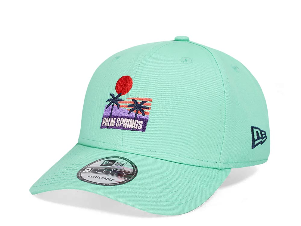 New Era Summer Palm Springs Green 9Forty Strapback Gorra