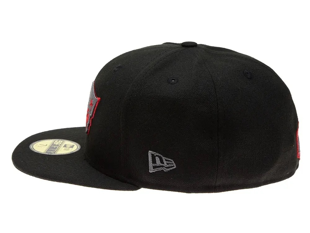 New Era New England Patriots Red Graphite 59Fifty Fitted Gorra