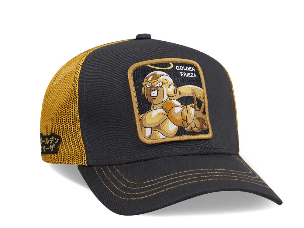 Capslab Dragon Ball Super Golden Frieza Grey/Yellow Trucker Snapback Gorra