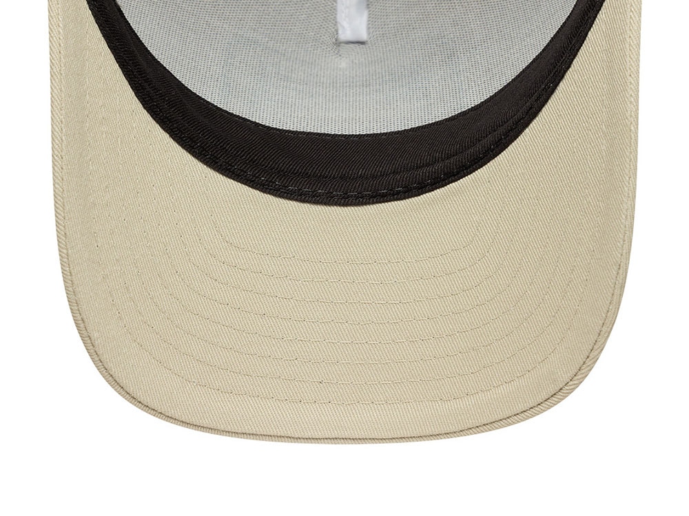 New Era Multi Patch Beige 9Forty M Crown A Frame Snapback Gorra
