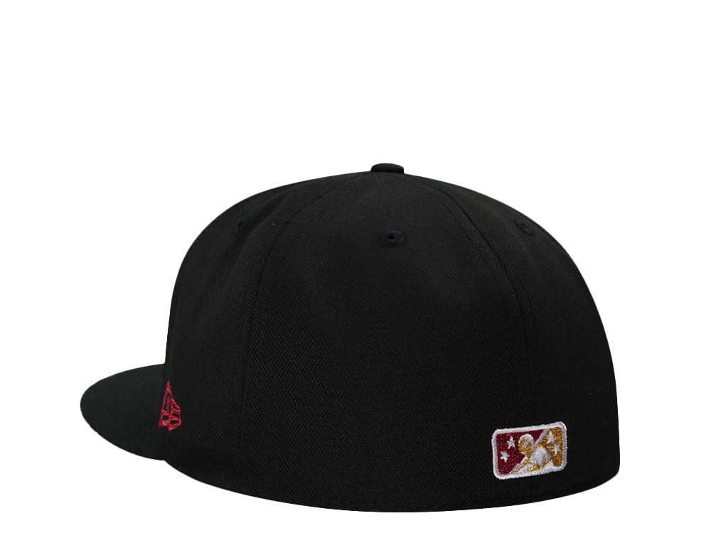 New Era Sacramento River Cats Black Metallic Throwback Edition 59Fifty Fitted Gorra