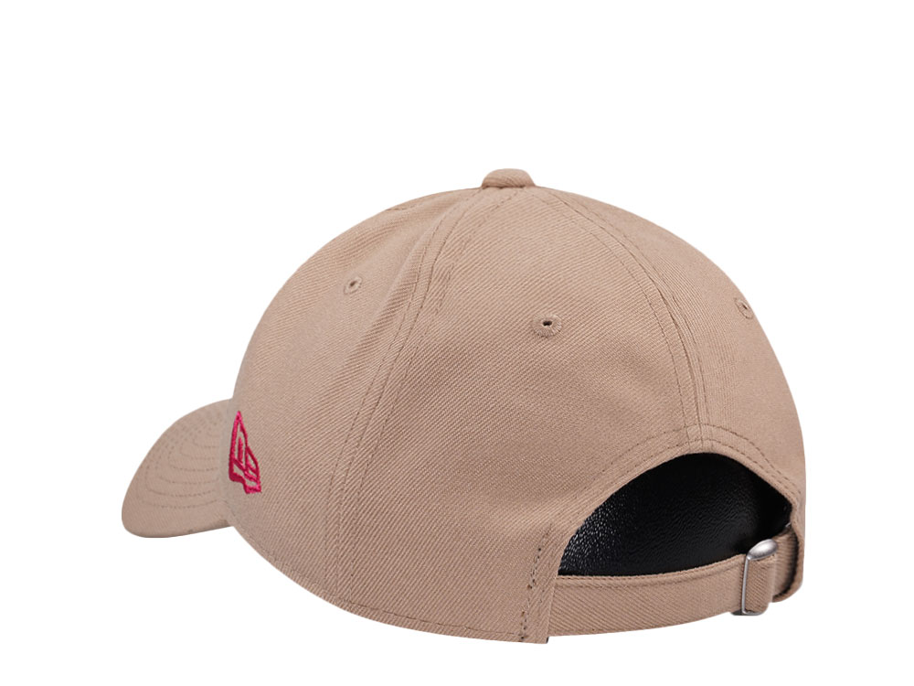 New Era New York Mets Camel Pink Womens 9Twenty Strapback Gorra