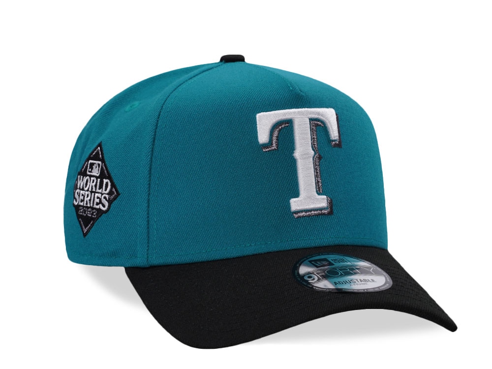 New Era Texas Rangers World Series 2023 Teal Two Tone Edition 9Forty A Frame Snapback Gorra