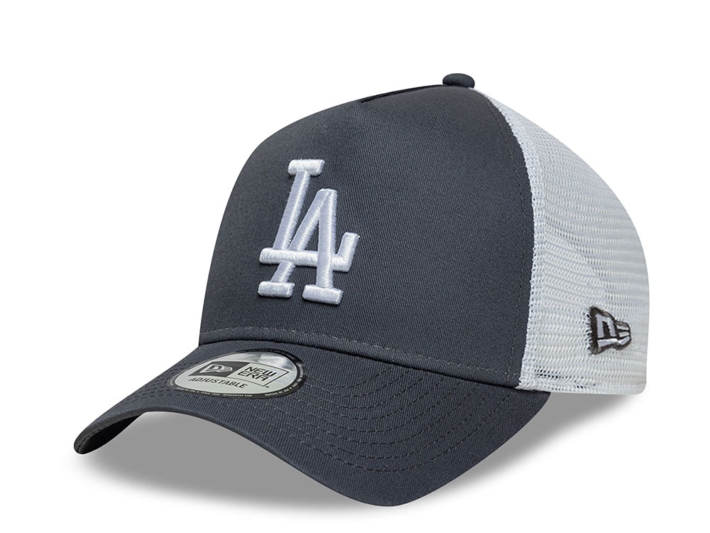New Era Los Angeles Dodgers League Essential Gray Edition 9Forty A Frame Trucker Snapback Gorra