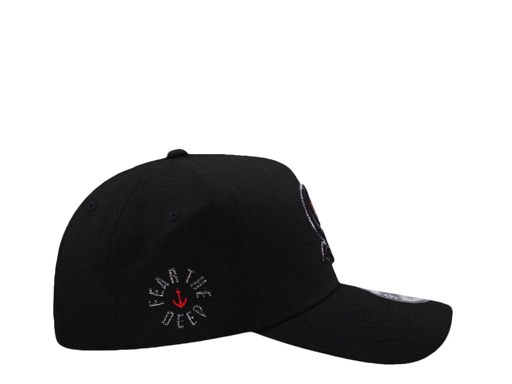 New Era Seattle Kraken Fear the Deep Metallic Black Prime Edition 9Forty A Frame Snapback Gorra