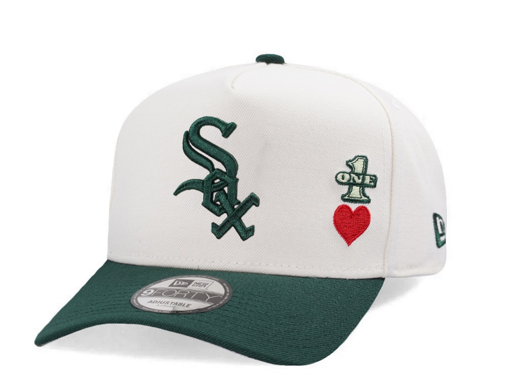 New Era Chicago White Sox 95 Years Dollar Chrome Two Tone Edition 9Forty A Frame Snapback Gorra