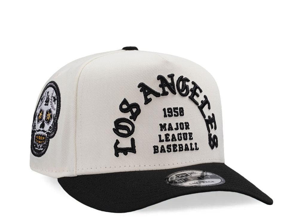 New Era Los Angeles Dodgers Skull Chrome Two Tone Edition 9Fifty A Frame Snapback Gorra