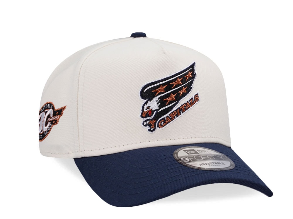 New Era Washington Capitals 30th Anniversary Chrome Two Tone Edition 9Forty A Frame Snapback Gorra