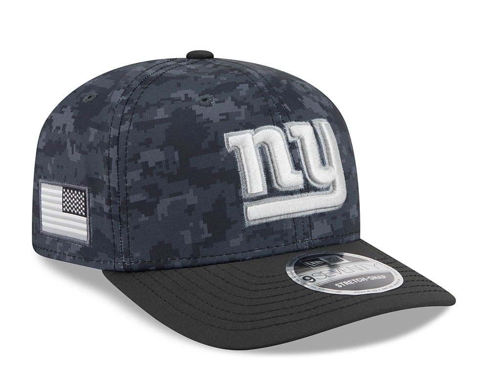New Era New York Giants NFL Salute to Service 2026 Digi Camo Black 9Seventy Stretch Snapback Gorra