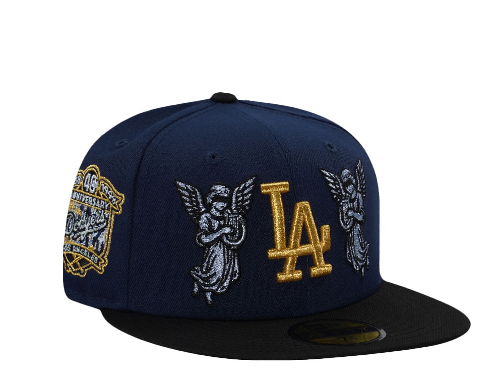 New Era Los Angeles Dodgers 40th Anniversary Angel Ocean Blue Two Tone Edition 59Fifty Fitted Gorra
