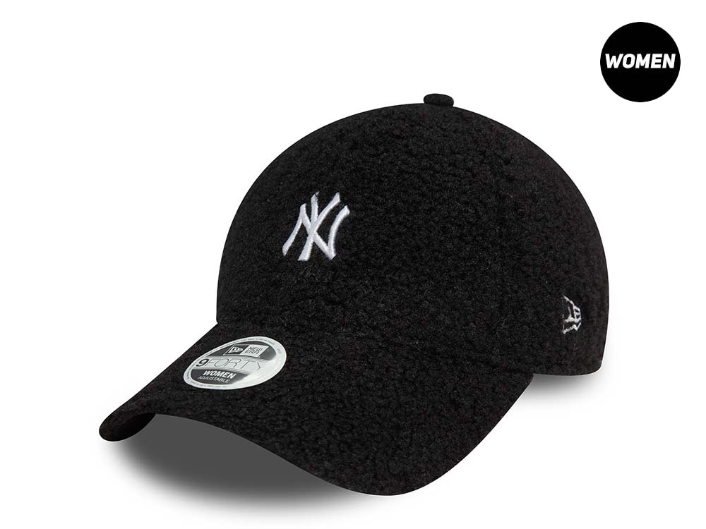 New Era New York Yankees Borg Black Womens 9Forty Snapback Gorra
