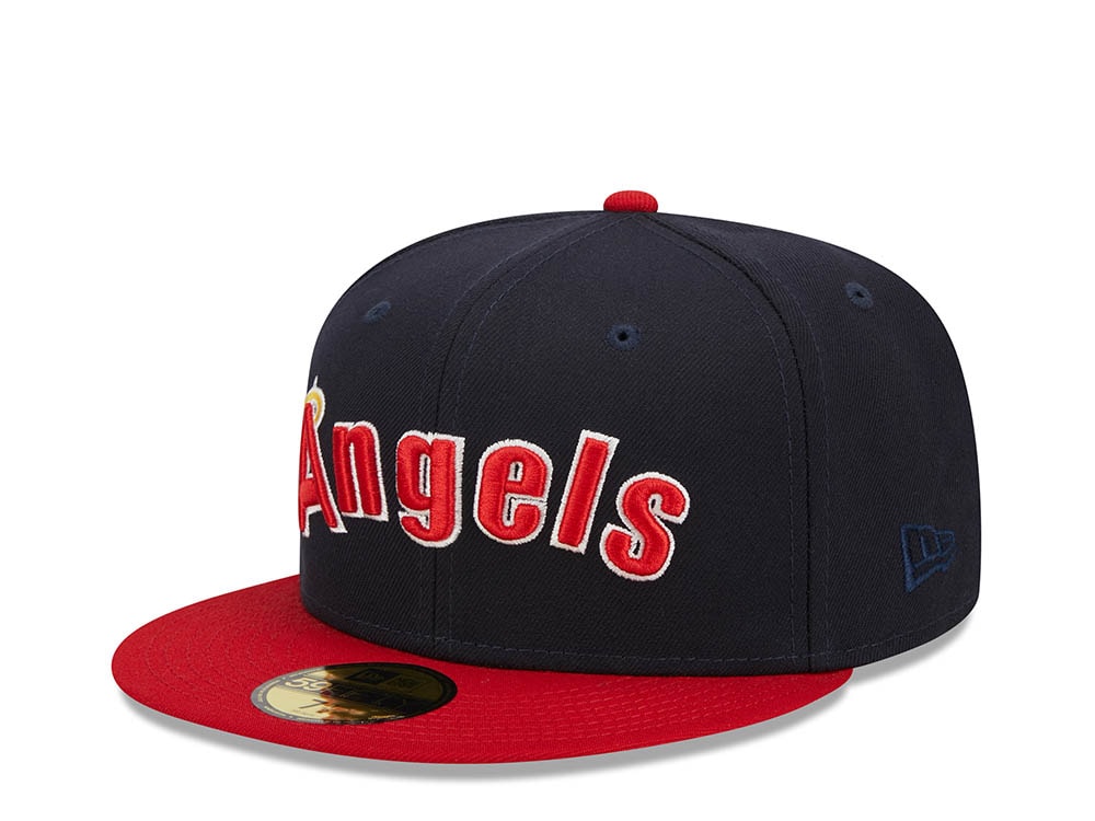 New Era California Angels Retro Script Two Tone Throwback Edition 59Fifty Fitted Gorra