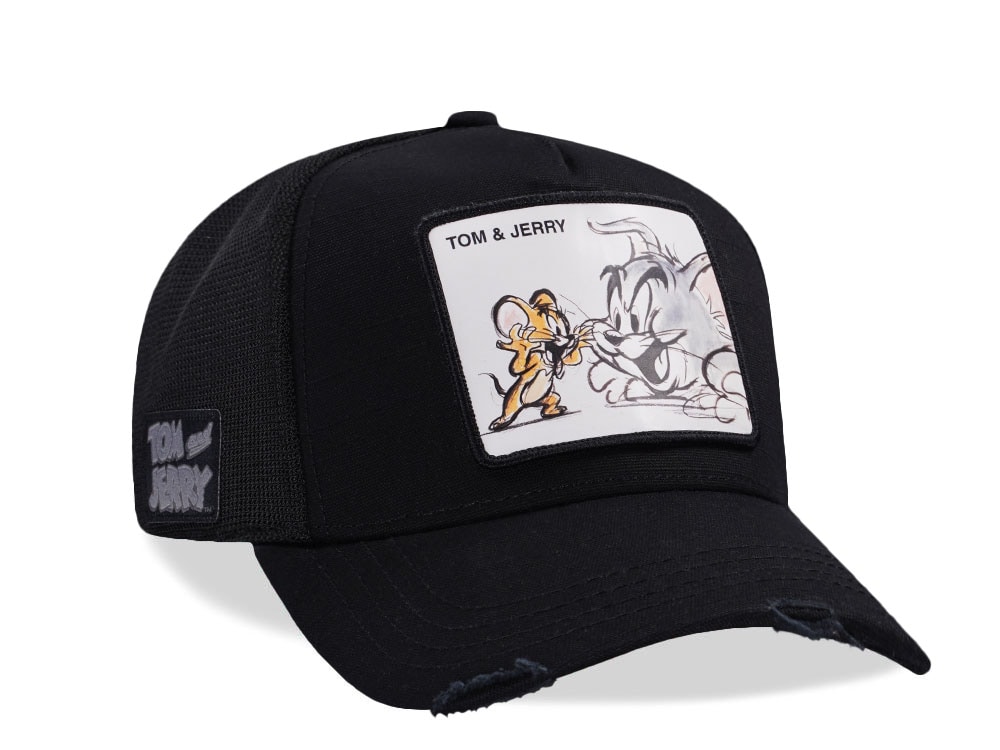 Capslab Tom & Jerry Black Trucker Snapback Gorra